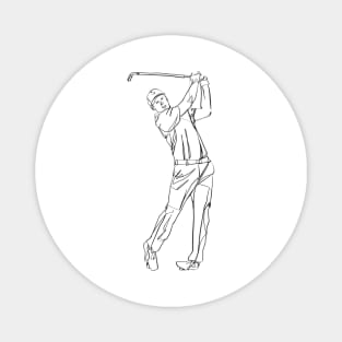 GOLF LINE ART Magnet